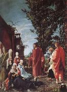 Albrecht Altdorfer Christ takes farval of their mother oil painting on canvas